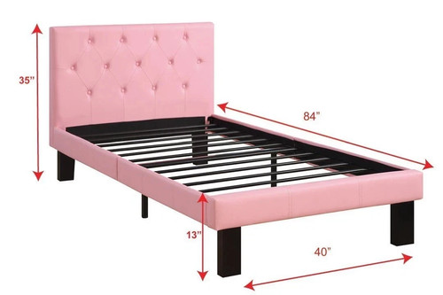 Girls twin bed - bed, frame