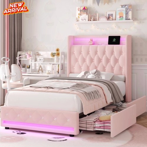 Girls pink twin - pink, bed