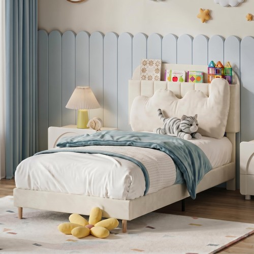 Upholstered bed frame - frame, with