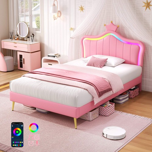 3ft single bed with led - bed,