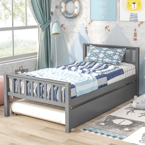 Twin size platform bed - twin, frame