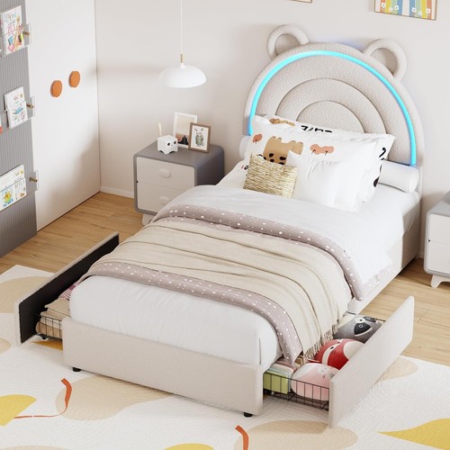 Twin kids bed frame - frame, w