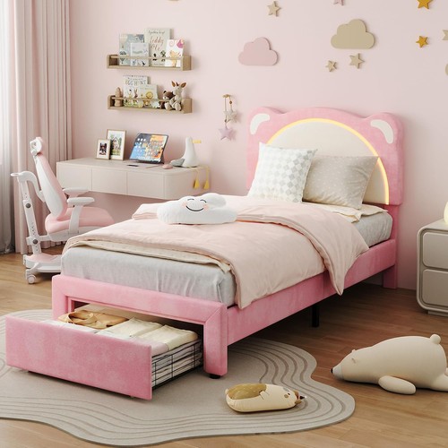 Twin size bed frame with - size,