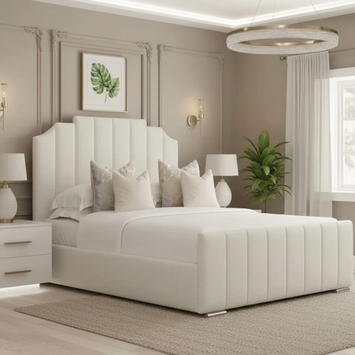 New crown panel bed frame - new,