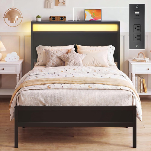 Twin bed frame with headboard - twin,