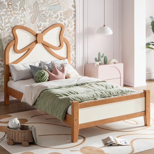 Twin size wooden platform bed - size,