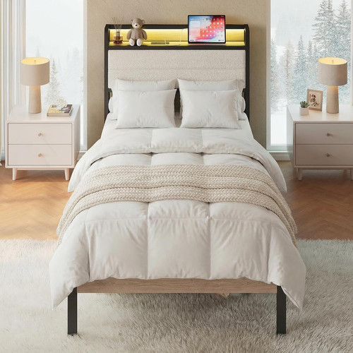 Twin bed frame with storage - xl,