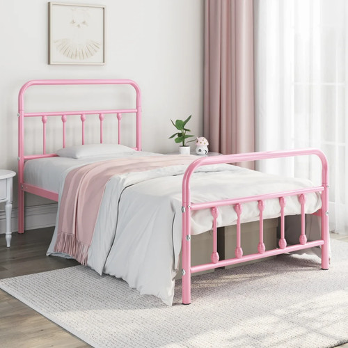 Twin iron bed frame - frame, girls