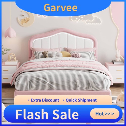 Upholstered bed frame - bed, frame,