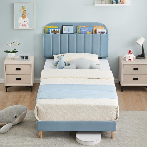 Twin bed frame velvet - twin,