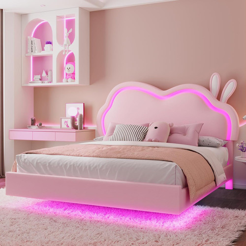 Full floating bed frame with - floating,